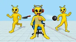 Screenshot 1: Ragdoll Shooter Gun Showdown