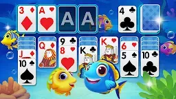 Screenshot 5: Solitaire Fish Ocean klondike