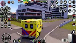 Screenshot 1: US Ambulance Driving Game 3D