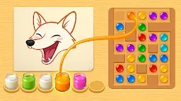 Screenshot 1: Fill Color Jam Puzzle Game