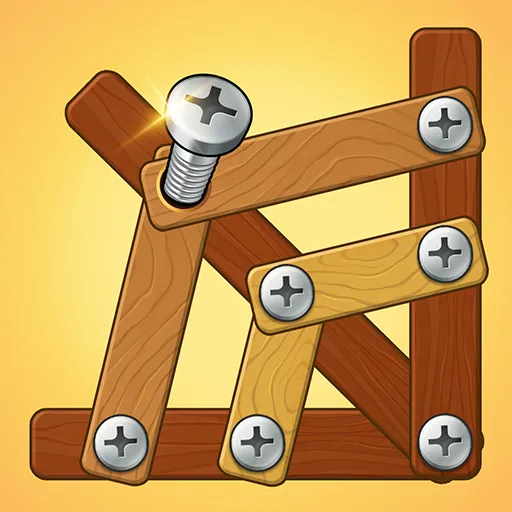 Nuts bolts asmr wood nuts games