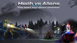 Screenshot 1: Mech vs Aliens: Top down shooter | RPG