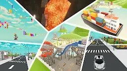 Screenshot 2: Obby Block World Craft City