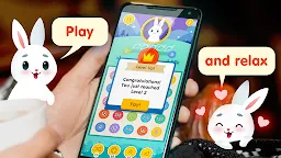 Screenshot 1: Bunny Connect: Match Colours, Numbers & Bubbles