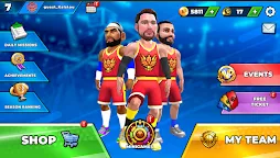 Screenshot 1: Basketball Slam MyTEAM