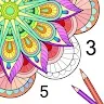 Icon: Mandala Color by Number Book