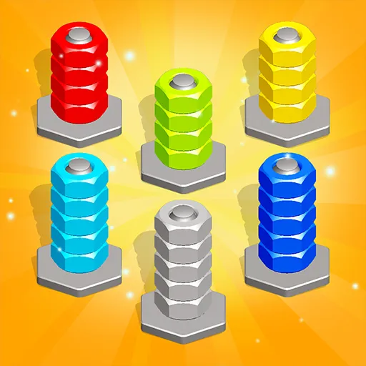 Nuts color sort bolt sorting games
