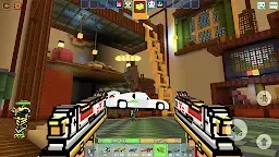 Screenshot 3: Cops N Robbers - 3D Pixel Craft Gun Shooting Games