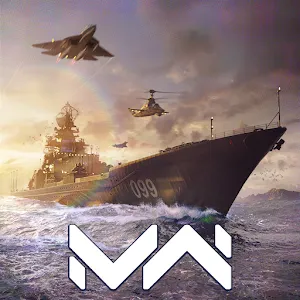 Modern battleship: naval battle
