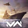 Icon: Modern battleship: naval battle