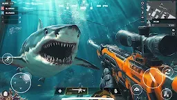 Screenshot 8: Angry White Shark Hunting Game