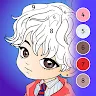 Icon: Anime K-pop Coloring Book by numbers