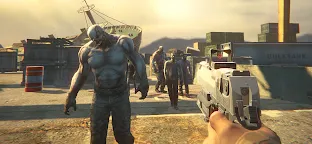 Screenshot 1: Zombie Harbor: Offline FPS