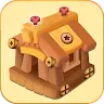 Icon: Wood Puzzle: Screw Nuts, Bolts