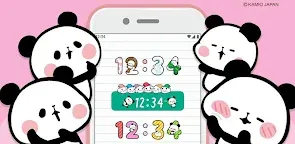 Screenshot 25: Digital Clock Widget Mochimochi Panda