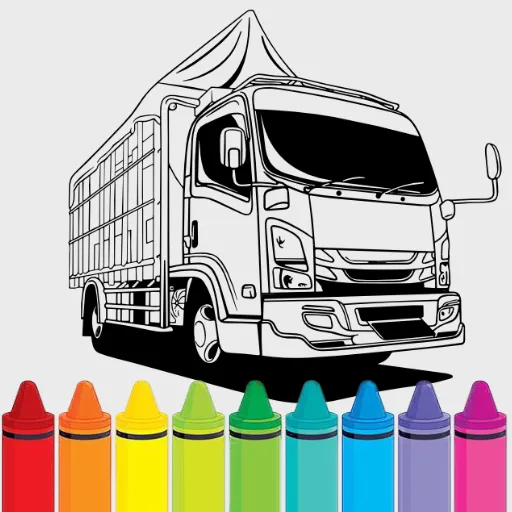 Truck Coloring Book - Games