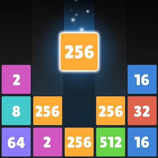 Drop Number : Neon 2048 - Games