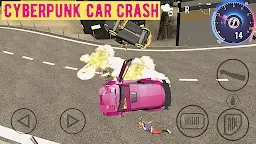 Screenshot 4: Cyberpunk Car Crash