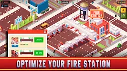 Screenshot 3: Idle Firefighter Empire Tycoon - Management Game