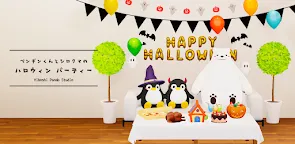 Screenshot 1: Penguin-kun and Polar Bear's Halloween Party