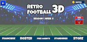 Screenshot 1: Retro Football 3D 2 : TD Glory