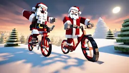 Screenshot 1: Santa Bike Master
