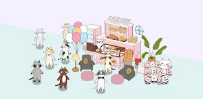 Screenshot 1: 캣 머지 카페 - 디저트 퍼즐