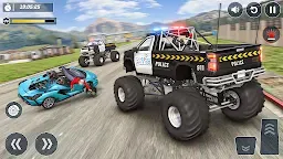 Screenshot 2: Police 4x4 Monster Truck Games