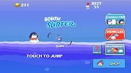 Screenshot 2: 南極企鵝滑浪
