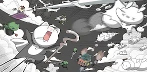 Screenshot 1: にゃんこ魔導士 - 放置シューRPG
