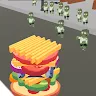 Icon: escape sandwich vs 100 zombies
