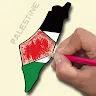 Icon: PALESTINE Flag Coloring Game