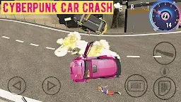 Screenshot 4: Cyberpunk Car Crash