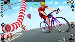Screenshot 5: 사이클 스턴트 게임 : 메가 램프 자전거 경주 묘기