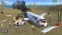 Screenshot 2: Plane Flight - Crash Simulator
