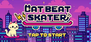 Screenshot 4: CAT BEAT SKATER（猫ビート）- ドット音ゲー