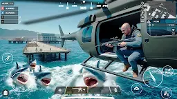 Screenshot 2: Angry White Shark Hunting Game