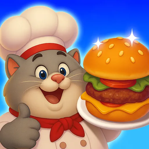 Food Merge 3D: Cooking Cat - Games