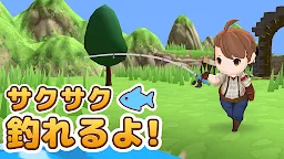 Screenshot 2: 釣りゲーム - 無人島で簡単のんびり釣り生活 | 日本語版
