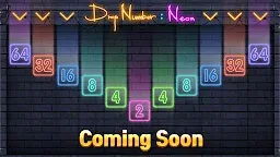 Screenshot 1: 드랍넘버 : 네온 2048