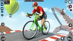Screenshot 3: 사이클 스턴트 게임 : 메가 램프 자전거 경주 묘기