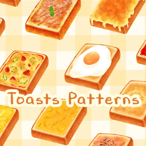 Food Wallpaper Toasts Patterns Theme - Games