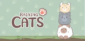 Screenshot 1: Raining Cats -Merge Puzzle-