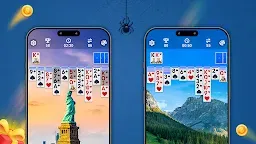 Screenshot 2: Spider Solitaire, large cards