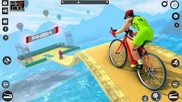 Screenshot 4: 사이클 스턴트 게임 : 메가 램프 자전거 경주 묘기