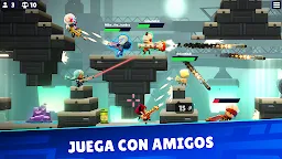 Screenshot 2: Bullet League - BATTLE ROYALE EN 2D