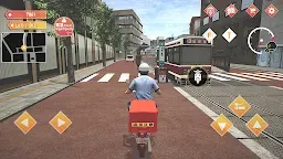 Screenshot 2: Japan Postman Moto Simulator