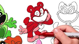 Screenshot 2: Poppy Smiling Critter Coloring