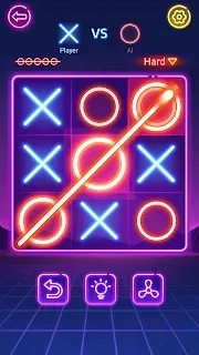 Tic Tac Toe Glow - Xs and Os Game for Android - Download