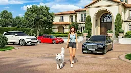 Screenshot 1: Open world Car Driving Sim 3D